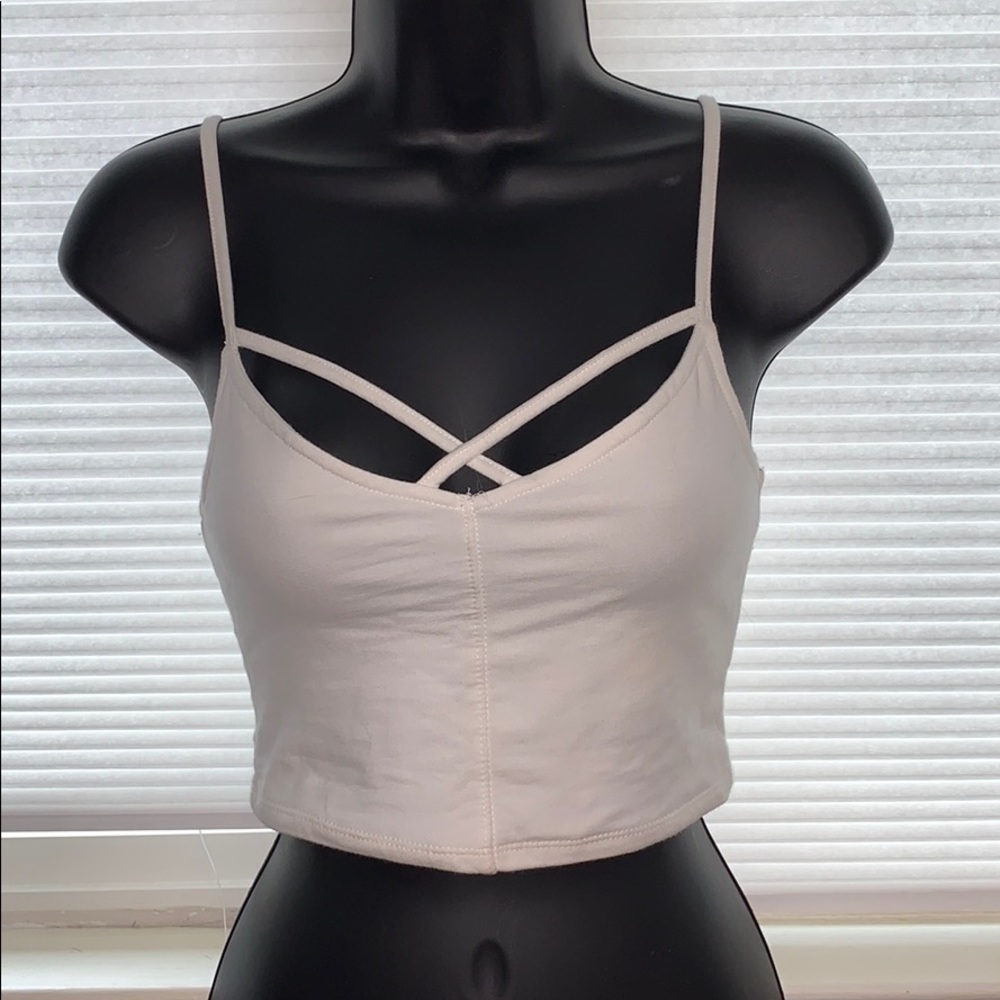 Cross cross crop tank